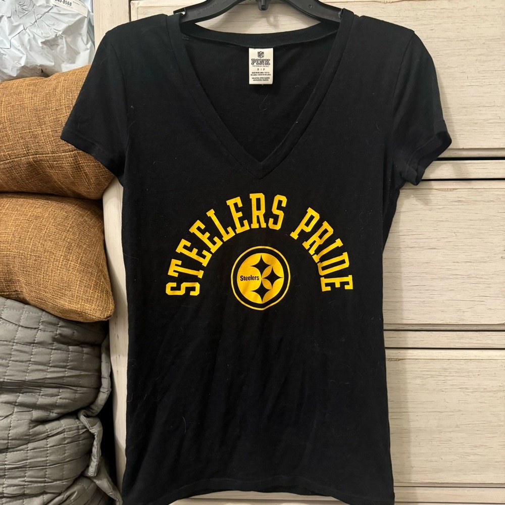 Vintage Pink Steelers Tee